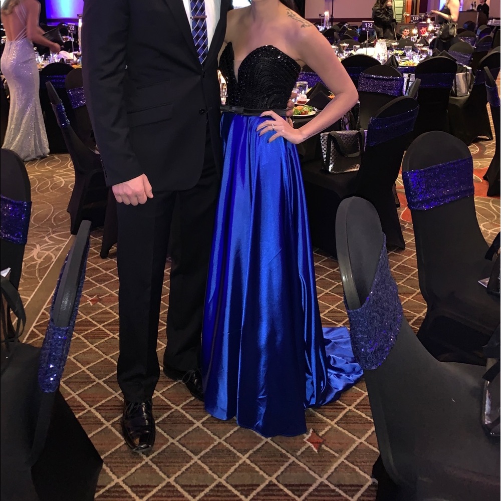 Black and Blue Dress